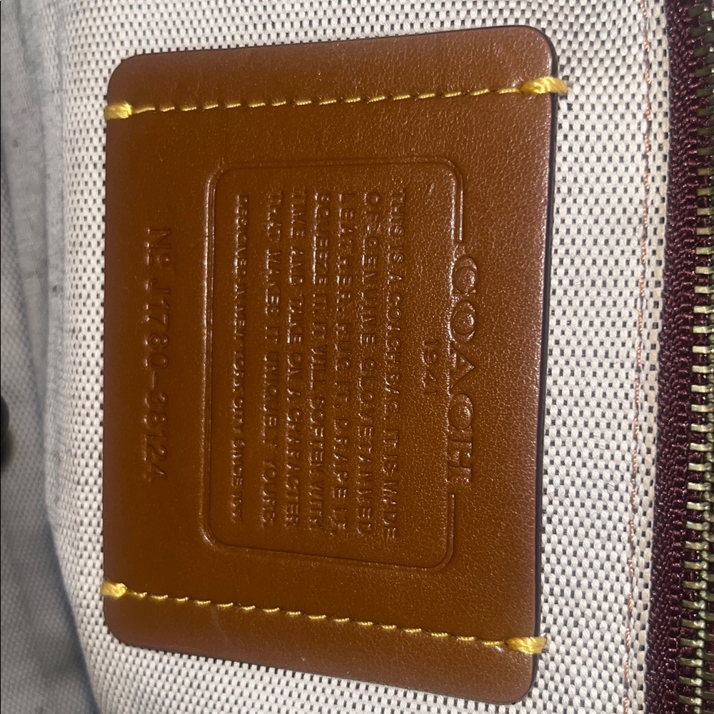 Coach Rogue Coral Leather Satchel - Picture 5 of 5